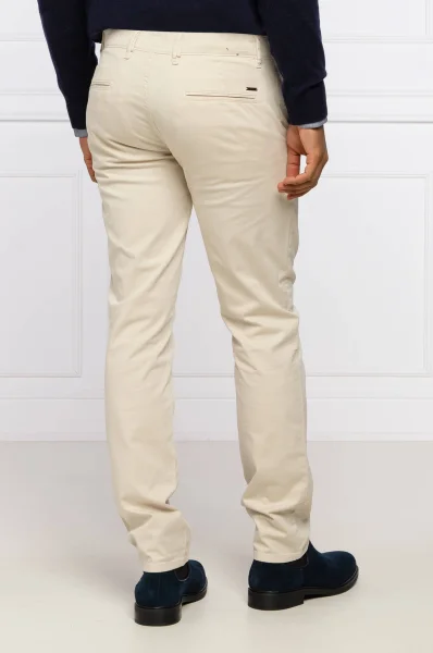 Spodnie chino Schino | Slim Fit BOSS ORANGE kremowy