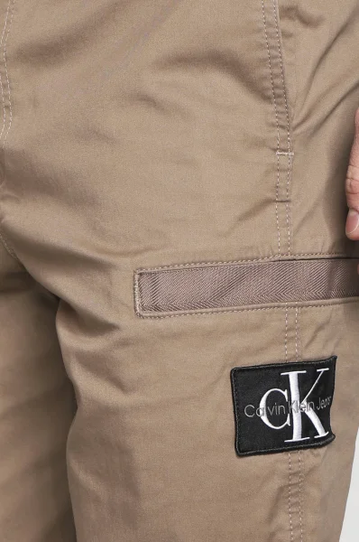 Spodnie | Regular Fit CALVIN KLEIN JEANS brązowy