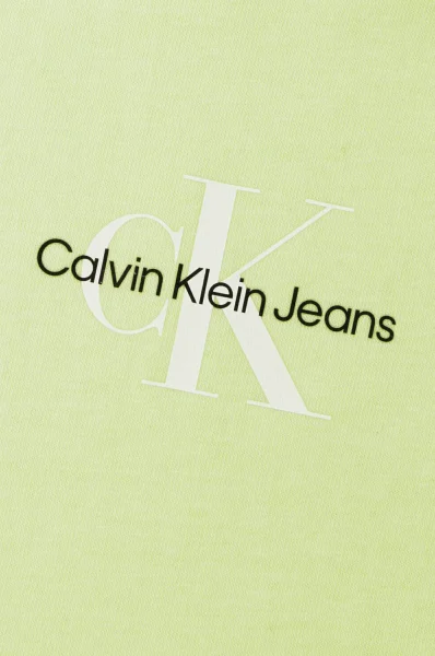 T-shirt | Regular Fit CALVIN KLEIN JEANS miętowy