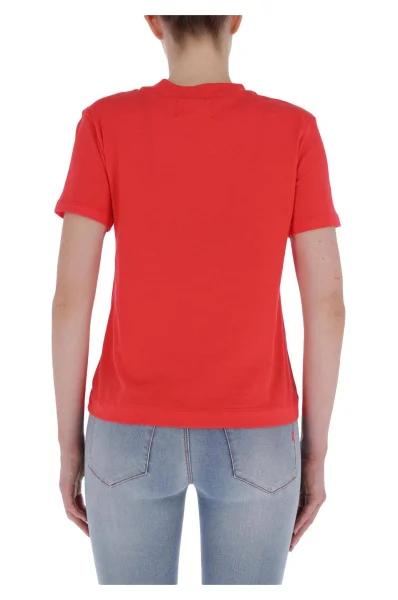 T-shirt | Regular Fit CALVIN KLEIN JEANS czerwony