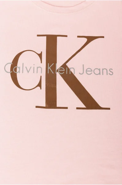 T-shirt Taka CALVIN KLEIN JEANS pudrowy róż