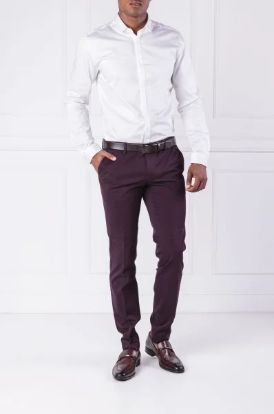 Spodnie Stanino16-W | Slim Fit BOSS BLACK fioletowy