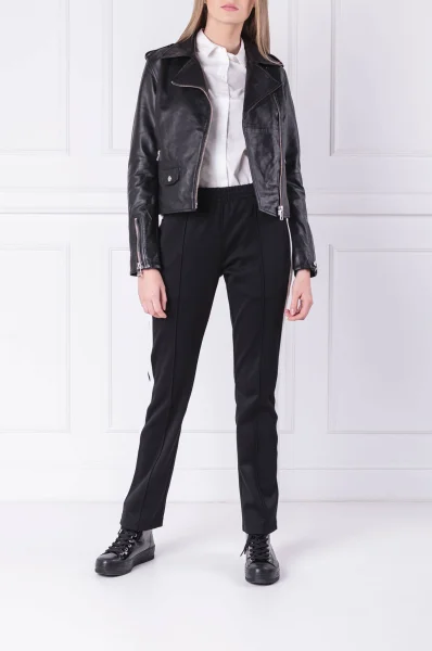 Leather ramones jacket | Regular Fit CALVIN KLEIN JEANS black