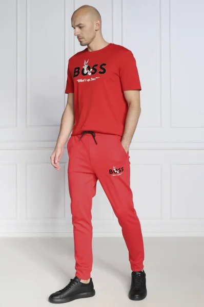 спортивні штани boss x looney tunes hare | regular fit BOSS BLACK червоний