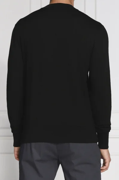 бавовняний светр | slim fit Versace Jeans Couture чорний