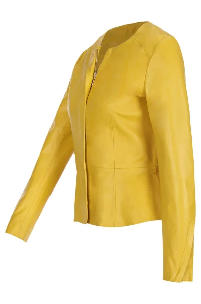 Leather Jacket MAX&Co. yellow
