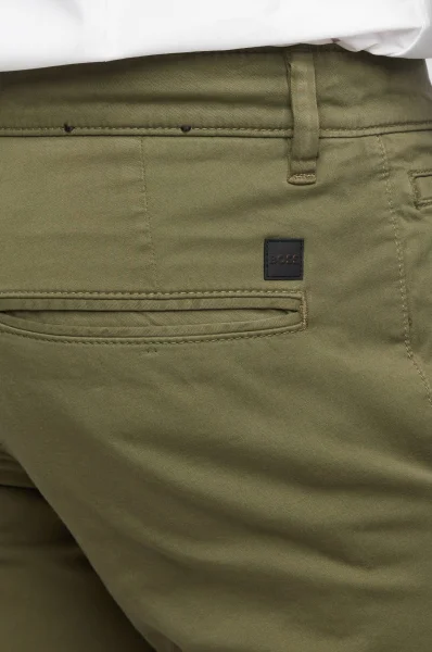 Spodnie chino Schino slim | Slim Fit BOSS ORANGE oliwkowy