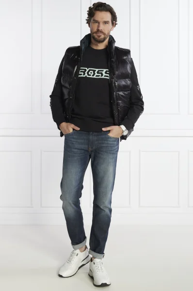 Sweatshirt WeGrafix | Regular Fit BOSS ORANGE | Black | Edelstahlarmbänder