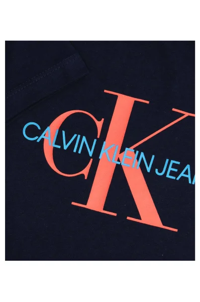 T-shirt CALVIN KLEIN JEANS granatowy