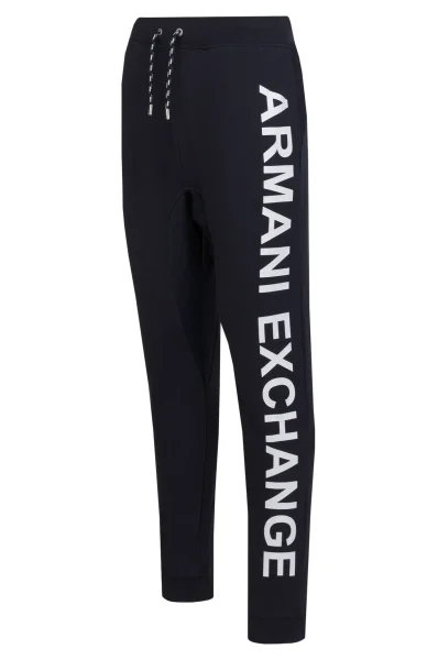 Spodnie dresowe | Regular fit Armani Exchange granatowy