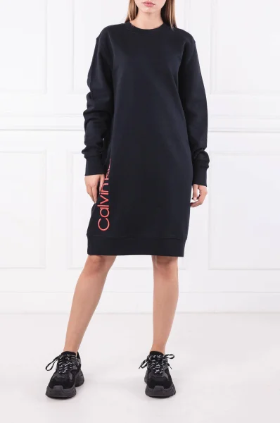 Sukienka LOGO Calvin Klein czarny