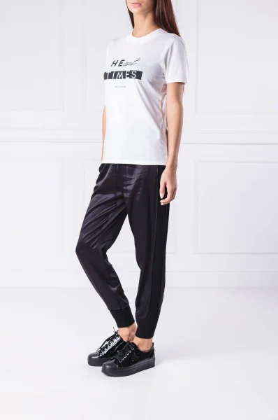 T-shirt Tecaviar | Slim Fit BOSS ORANGE biały
