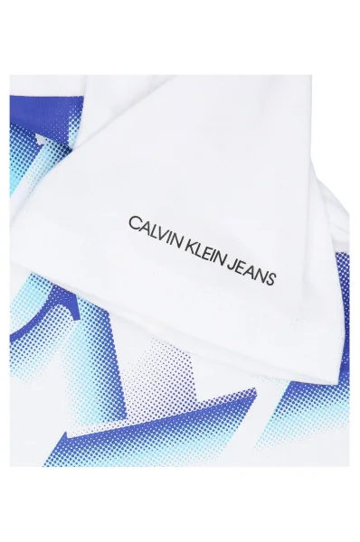 T-shirt PIXELATED MONOGRAM | Regular Fit CALVIN KLEIN JEANS biały