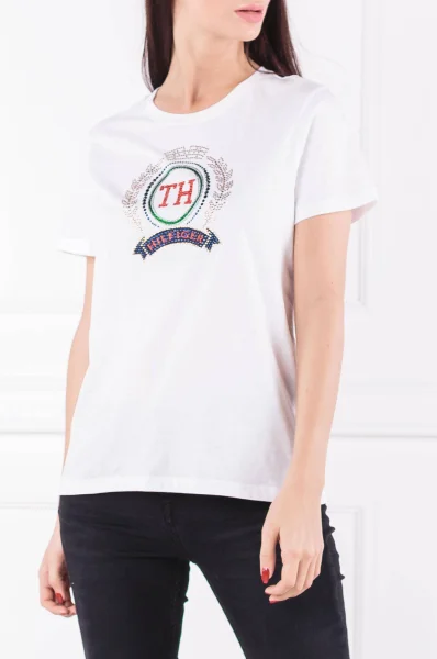 T-shirt MERINA | Regular Fit Tommy Hilfiger biały