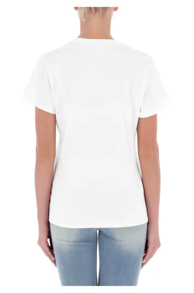 T-shirt Stereo| Regular Fit Pinko biały