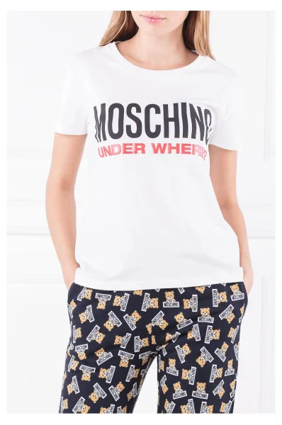 T-shirt | Regular Fit Moschino Underwear biały