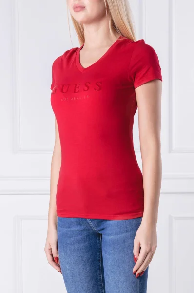 T-shirt | Slim Fit GUESS czerwony