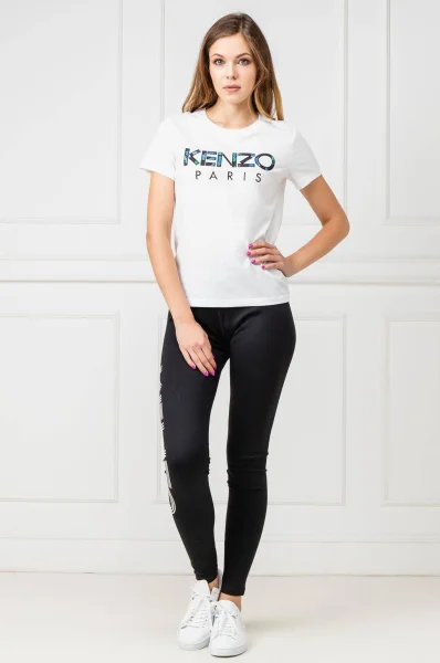 T-shirt PARIS | Slim Fit Kenzo biały