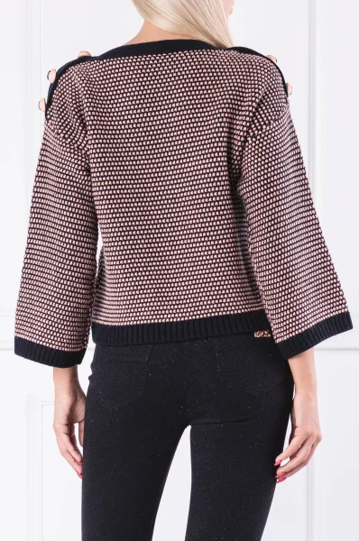 Sweter | Regular Fit | z dodatkiem wełny i kaszmiru Elisabetta Franchi czarny