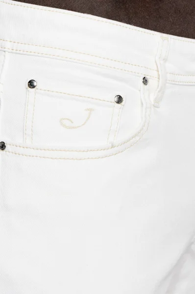 Jeansowe spodnie NICK | Regular Fit Jacob Cohen biały
