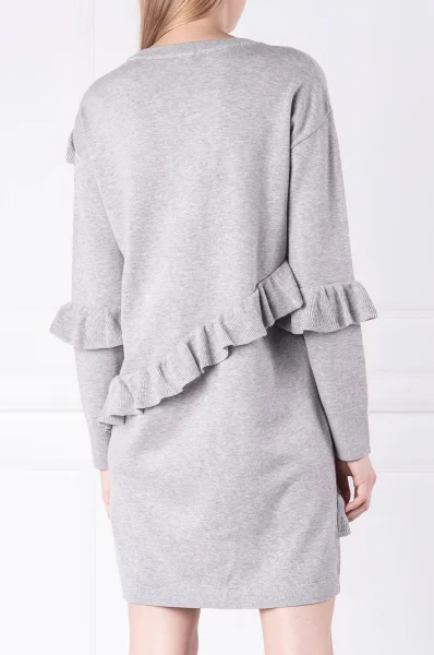 Wool dress Willeana BOSS ORANGE ash gray