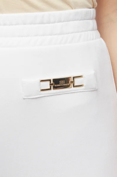 Spodnie dresowe | Regular Fit Elisabetta Franchi biały