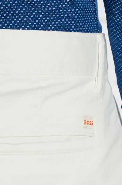 Spodnie chino | Slim Fit BOSS ORANGE biały