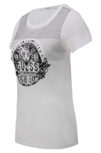 T-shirt Rood GUESS white