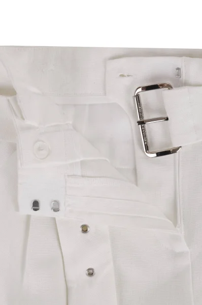 Lniane spodnie | Regular fit Michael Kors biały