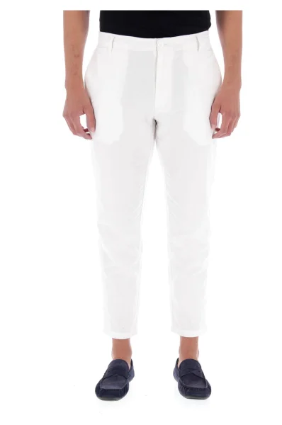 Linen trousers chino | Regular Fit Armani Exchange white