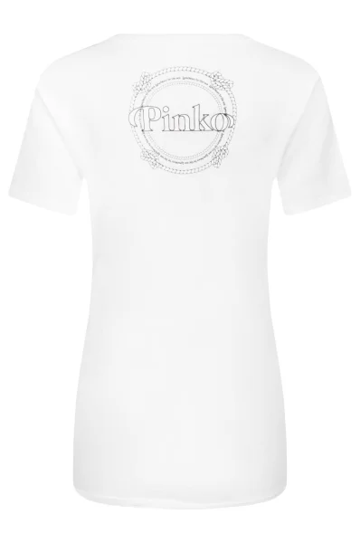 T-shirt GINSENG | Loose fit Pinko biały