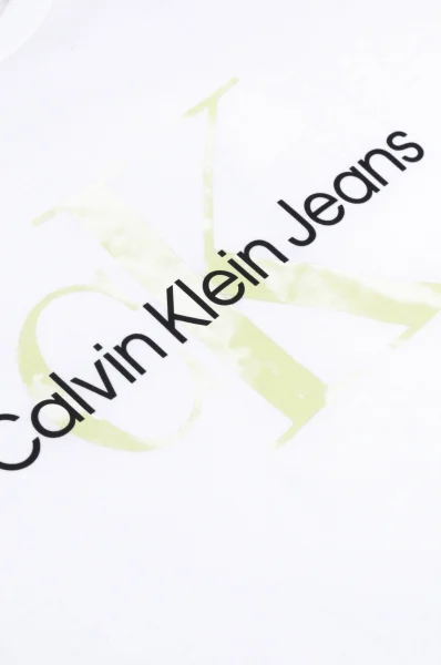 T-shirt MONOGRAM PRINT LOGO | Regular Fit CALVIN KLEIN JEANS biały