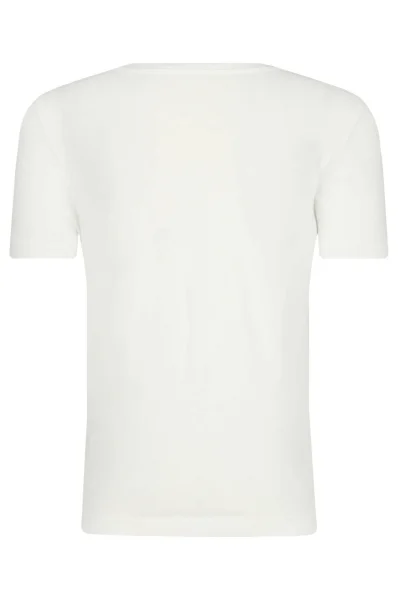 футболка monogram print logo | regular fit CALVIN KLEIN JEANS білий