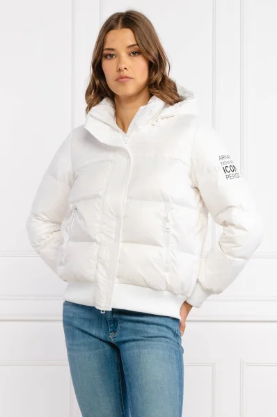 пухова куртка | regular fit Armani Exchange білий