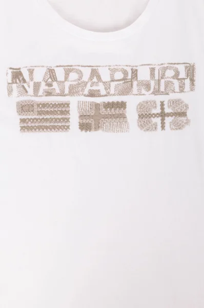 T-shirt Shalvey Napapijri biały