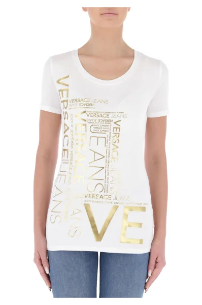 T-shirt | Regular Fit Versace Jeans biały