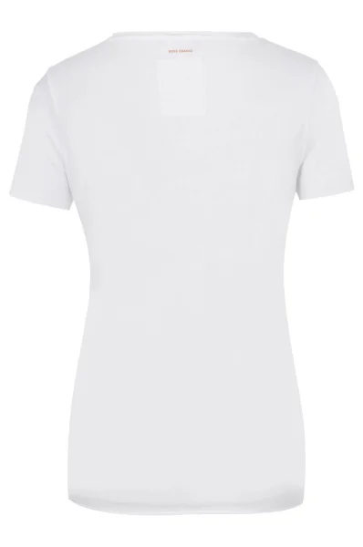 T-shirt Tashirt BOSS ORANGE biały