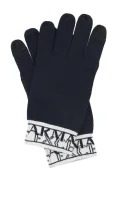Gloves Armani Exchange navy blue