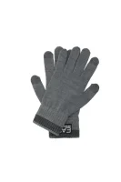 Rękawiczki | z dodatkiem wełny EA7 szary