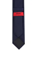 Silk tie HUGO navy blue