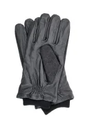 Rękawiczki | z dodatkiem skóry Pepe Jeans London czarny