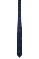 Silk tie BOSS BLACK navy blue