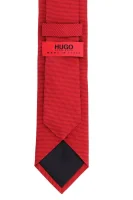 Silk tie HUGO red