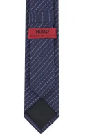 Jedwabny krawat HUGO granatowy