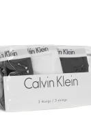 Stringi 3-pack Calvin Klein Underwear czarny