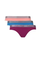 Figi 3-pack Calvin Klein Underwear niebieski