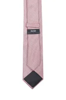 Jedwabny krawat BOSS BLACK różowy