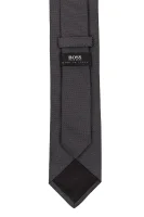 Jedwabny krawat BOSS BLACK grafitowy