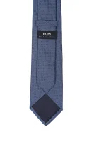 Silky tie BOSS BLACK navy blue