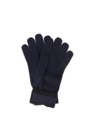Gloves EA7 navy blue